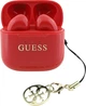 Słuchawki Guess Glossy Effect Printed Classic Logo & Charm TWS Red (GUTWSXMCCLR) - obraz 1