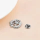Значок стоматологу BROCHE брошь бижутерия Медицина Зуб с венком серебристый BRGV114333 - изображение 3