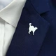Значок из стали BROCHE брошь бижутерия Животные Кот серебристый BRGV115235 - изображение 2