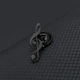 Значок (пин) BROCHE брошь бижутерия Музыка Скрипичный ключ чёрный BRGV114487 - изображение 6