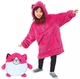 Детская игрушка-толстовка трансформер с капюшоном 70 см Huggle Pets Hoodie ростом до 140 см, из полиэстера, розовая - изображение 2