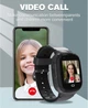 Дитячий смарт-годинник PTHTECHUS 4G з GPS та відеодзвінком, SOS кнопка, Чорний - Б/В - зображення 3