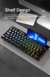 Клавиатура AULA F3061 Белая с RGB Игровая Проводная Мембранная с Подсветкой Клавиш. Мини Формат. С Функциональными Клавишами и Подставкой на Телефон - изображение 4