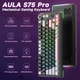 Механічна ігрова клавіатура Aula S75 Pro Black-Pink ENG + UA, з TFT-дисплеєм, 2.4G/Bluetooth/Кабель - изображение 10
