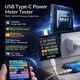 Цифровий USB-тестер WITRN K2 INA226 4-36 В 0-6 А (10 А макс.) 1.54-inch Display 3 порти Type-C, чорний (43727) - зображення 2