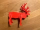Сборная Декоративная Фигура Олень Reindeer Christmas Card 3Д Печать Красный 10 См - изображение 3
