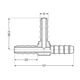 Thermo Alliance Тройник 6х6х6 (желт.) под шланг SD4176 - изображение 8