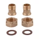 Thermo Alliance Комплект американок, что подходит для счетчика 1/2"Нх3/4"В (желт.) SD42915 - изображение 12