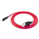 Кабель HOCO Lightning Silicone X21 Plus 2 метра силикон красный - изображение 1