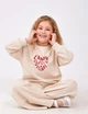 Костюм (свiтшот+штани) для дівчинки SMIL 117512-1 Світло-бежевий р.128 - зображення 3
