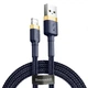 Кабель BASEUS cafule USB - Lightning 2 метри (CALKLF-CG1) чорно сірий - зображення 6