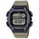 Мужские спортивные часы Casio DW-291HX-5A чёрные с зелёным - изображение 1