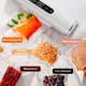 Вакууматор Электрический +10 пакетов Вакуумный упаковщик с дисплеем для продуктов с четырьмя режимами Белый - изображение 4