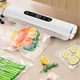 Вакууматор Электрический +10 пакетов Вакуумный упаковщик с дисплеем для продуктов с четырьмя режимами Белый - изображение 7
