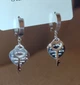 Сережки в стилі Tiffany в срібному кольорі - изображение 2