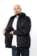 Стьобана демісезонна куртка для чоловіків та внутрішньою кишенею NoBrand 56 Чорний (p-19145-226905) - зображення 3