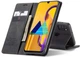 Чехол-книжка CaseMe из нубука для Samsung Galaxy M30s/M21 Чёрный - изображение 7
