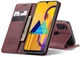 Чехол-книжка CaseMe из нубука для Samsung Galaxy M30s/M21 Бордовый - изображение 5