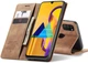 Чехол-книжка CaseMe из нубука для Samsung Galaxy M30s/M21 Светло-коричневый - изображение 4