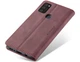 Чехол-книжка CaseMe из нубука для Samsung Galaxy M30s/M21 Бордовый - изображение 8