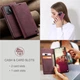 Чохол-книжка CaseMe із нубуку для Xiaomi 11T/Pro Бордовий - зображення 4