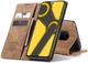 Чохол-книжка CaseMe із нубуку для Xiaomi Redmi Note 9s/Pro Світло-коричневий - зображення 5