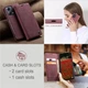 Чехол-книжка CaseMe из нубука для Xiaomi Redmi Note 12 Pro+ Plus 5G Бордовый - изображение 3