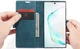 Чохол-книжка CaseMe із нубуку для Samsung Galaxy Note 10 Lite Бірюзовий - зображення 9