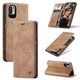 Чохол-книжка CaseMe із нубуку для Xiaomi Redmi Note 10 5G Світло-коричневий - зображення 3