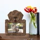 Фоторамка The Frame Depot с золотистым ретривером персонализирована на 1 фото Темно-коричневый (dog_golden_retreiver) - изображение 2