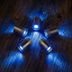 Міні LED ліхтарики для рукоділля та декору DIY Craft Party Decor 5 штук Blue - зображення 1