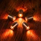 Міні LED ліхтарики для рукоділля та декору DIY Craft Party Decor 5 штук Orange - зображення 1