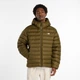 Чоловіча зелена куртка New Balance Hooded Puffer 54 (XXL) (MO53500WDL) - зображення 1