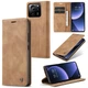Чохол-книжка CaseMe із нубуку для Xiaomi 13T/Pro Світло-коричневий - зображення 7