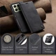 Чехол-книжка CaseMe из нубука для Xiaomi 14T Чёрный - изображение 8