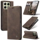 Чехол-книжка CaseMe из нубука для Xiaomi 14T Тёмно-коричневый - изображение 8