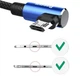 Кабель Baseus MVP Elbow microUSB CAMMVP-A03 (L Shape) Blue 1м - изображение 4