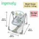 Дитячий шезлонг-гойдалка Ingenuity Swing'n Go Hugs & Hoots, 074451102477 - зображення 7
