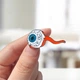 Брошь-значок BROCHE бижутерия Медицина Глазное яблоко со зрительным нервом BRGV114955 - изображение 2