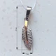 Кулон Перо из серебра 925 с золотой накладкой - изображение 3