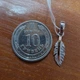 Кулон Перо из серебра 925 с золотой накладкой - изображение 4
