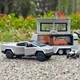 Игрушка металлическая машинка Tesla Cybertruck с трейлером и квадроциклом 1:32 Автопром - изображение 1