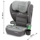 Детское автокресло Kidwell WestonS I-Size ISOFIX Dark grey бустер для детей ростом 100-150 см, широкое автокресло с изоффиксом автокресло бустер детское Isofix для авто от 15 до 36 кг - изображение 2