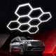 Светодиодная LED лампа HEXAGON 5 сот 235x162,8 см 280W 6500K Освещение для гаража, мастерской и дома - изображение 10