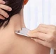 Масажер для обличчя та шиї gua sha скребок сталевий 1шт з чохлом Металік - зображення 6