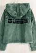 Двостороння шуба жіноча Guess зеленого кольору розмір M - зображення 1