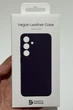 Чехол противоударный кожаный Vegan Leather Case для Samsung Galaxy S24 (S921) Dark Violet - изображение 2