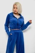 Спортивный костюм женский велюровый, цвет электрик, M-L, 257R4125 - изображение 2