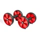 Ролики для пресу Adidas Core Rollers чорний, червоний Уні One Size - изображение 1