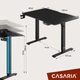 Стіл для комп'ютера з електрорегулюванням висоти Casaria 73x110x60см, чорний - зображення 5